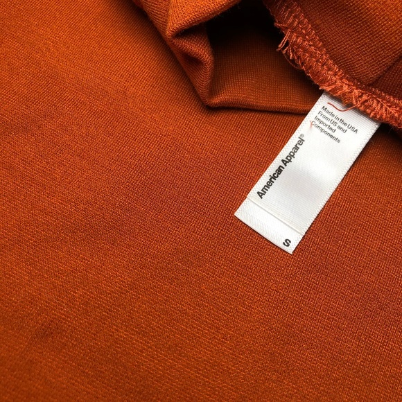 AMERICAN APPAREL MOCKNECK TOP SMALL SIZE S SM AA - Picture 2 of 3